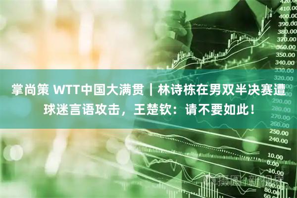 掌尚策 WTT中国大满贯｜林诗栋在男双半决赛遭球迷言语攻击，王楚钦：请不要如此！