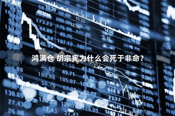 鸿满仓 胡宗宪为什么会死于非命？
