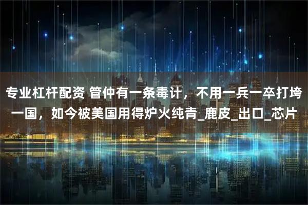 专业杠杆配资 管仲有一条毒计，不用一兵一卒打垮一国，如今被美国用得炉火纯青_鹿皮_出口_芯片